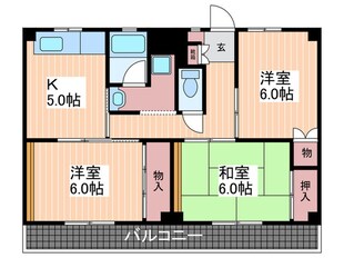 サンローレル宮内A棟の物件間取画像